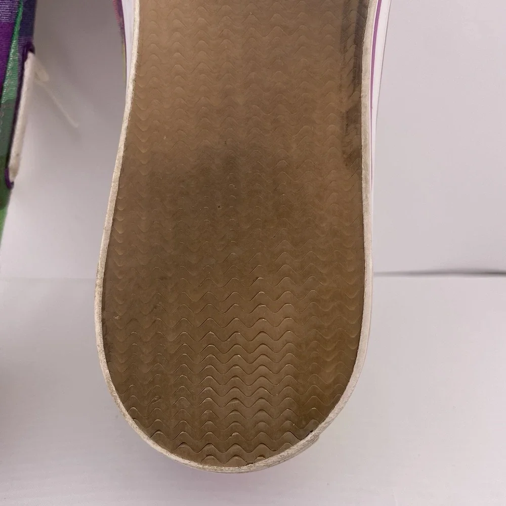 Lacoste Checkered Slip On Sneakers Shoes Plaid US Size 8 MSRP $150